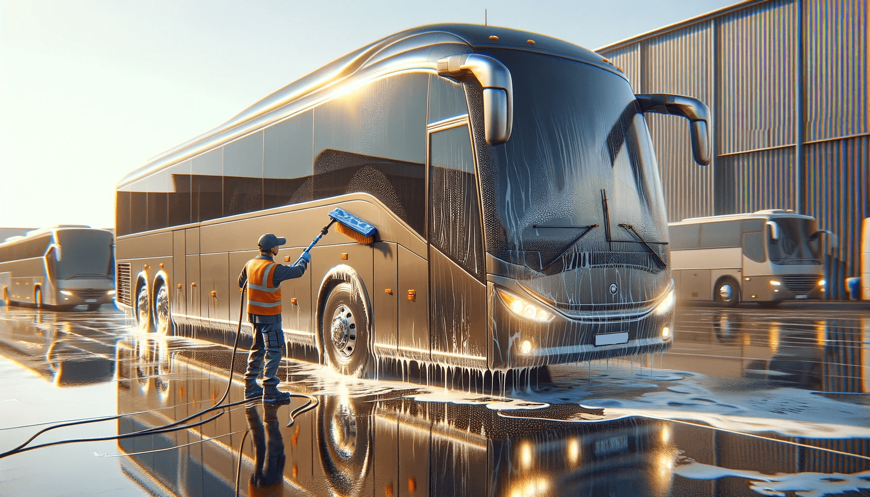 bus side cleaning remove scratches